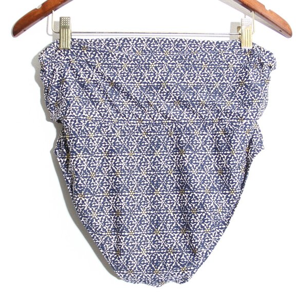 Bond-Eye Australia Nip Tuck Bikini Set Swimsuit Gold Foil Blue Size 6 D/DD - Picture 12 of 14